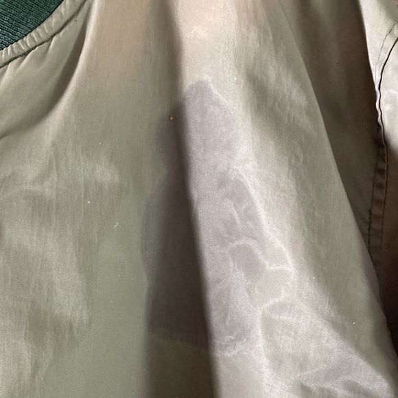 Vintage Mens MA-1 FLIGHT BOMBER JACKET SIZE XL Green - Picture 3 of 14